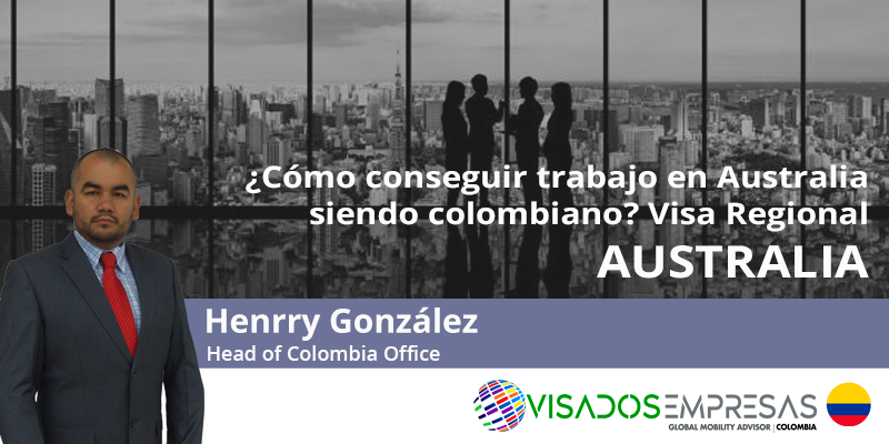 La visa regional ¿Cómo conseguir trabajo en Australia siendo colombiano?
